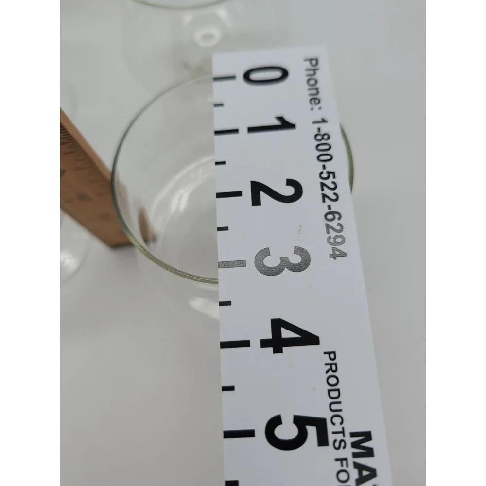 4 Hourglass Cognac Brandy 12oz Clear Glass Snifter Glasses 5”